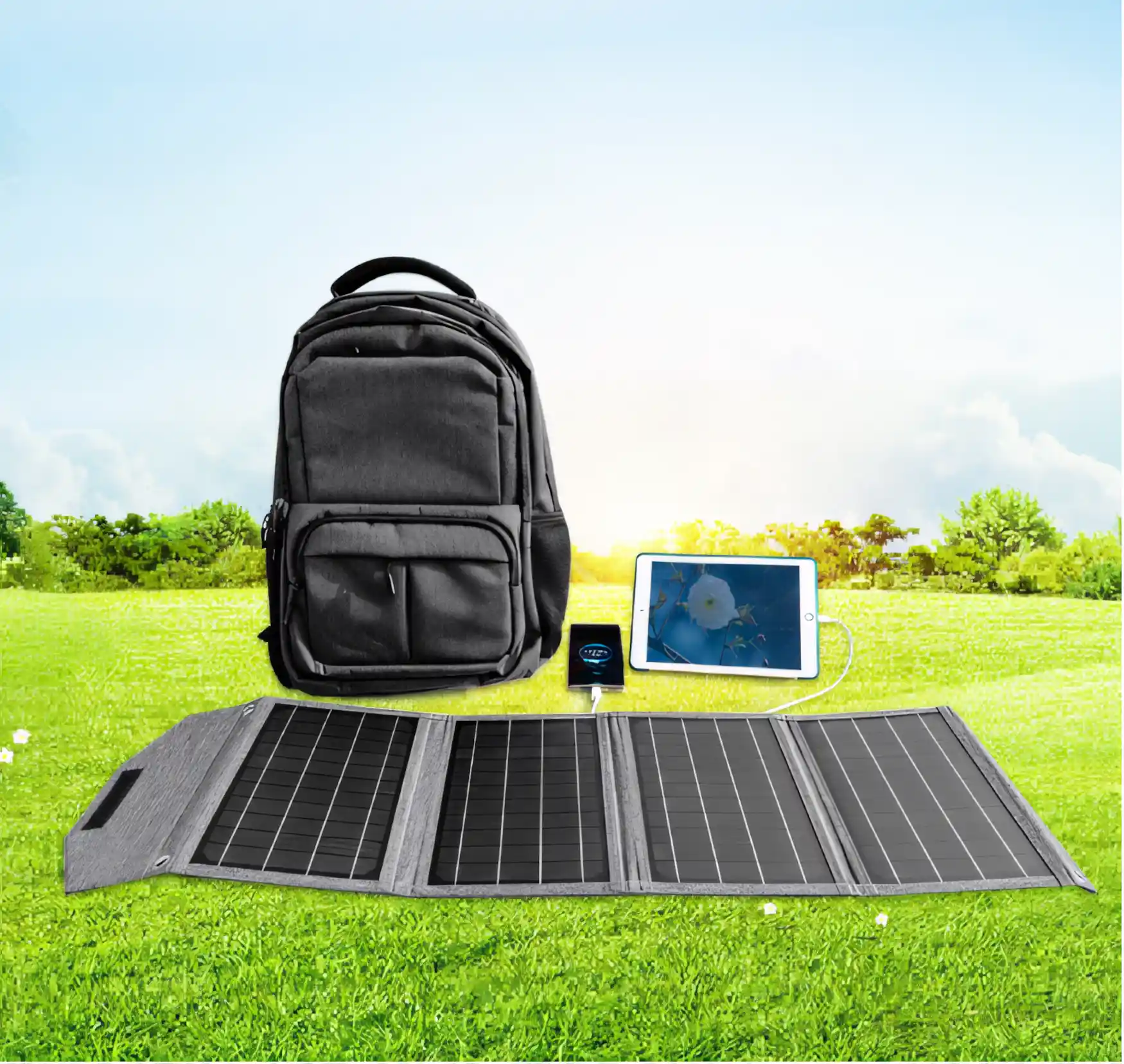 Гнучка ETFE Сонячна Панель, Панель Сонячна з USB. Монокристалічні ламіновані сонячні панелі. Фотоелектрична сонячна панель 28W. Складна Сонячна Панель ETFE