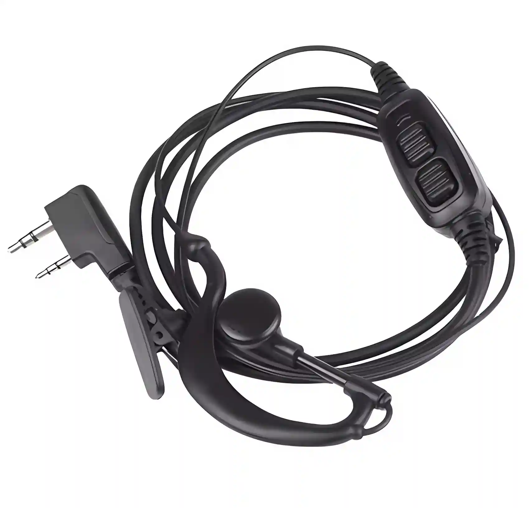 дротовий мікрофон із кнопкою для радіотелеофна або радіоприймача з двопіовим роз'ємом