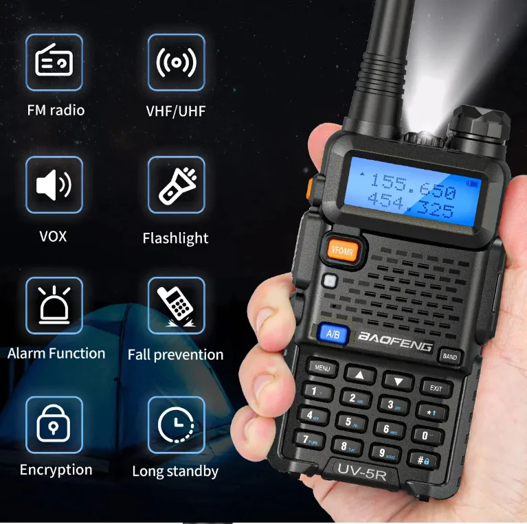 Аналогова Рація Baofeng UV-5R Baofeng, quansheng, retevis, kenwood, motorola, hyt, puxing, wouxun купити з гарантією і швидкою доставкою в Україні для полювання, риболовлі, активного відпочинку та військових потреб. Аналогова Радіостанція Baofeng UV-5R