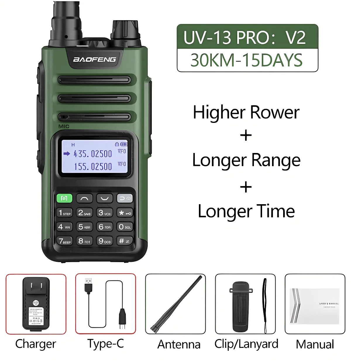 Посилена Рація Baofeng UV-13 Pro, Усиленная Рация Baofeng UV-13 Pro