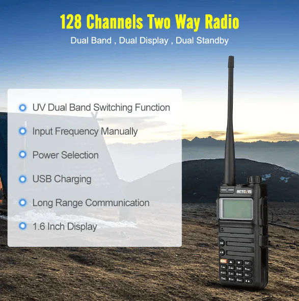 Аналогова Рація Retevis RA685, quansheng, retevis, kenwood, motorola, hyt, puxing, wouxun купити з гарантією і швидкою доставкою в Україні для полювання, риболовлі, активного відпочинку та військових потреб.