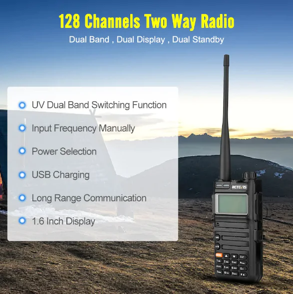 Аналогова Рація Retevis RA685, quansheng, retevis, kenwood, motorola, hyt, puxing, wouxun купити з гарантією і швидкою доставкою в Україні для полювання, риболовлі, активного відпочинку та військових потреб.