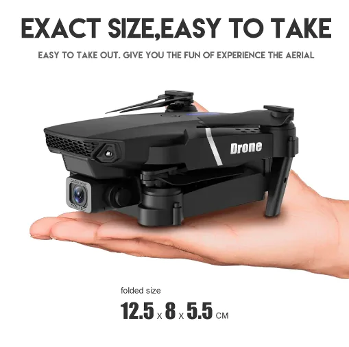 Тренувальний Дрон • Квадрокоптер E99 Pro, Дрон на радіоуправлінні для дітей або для тренування польотів