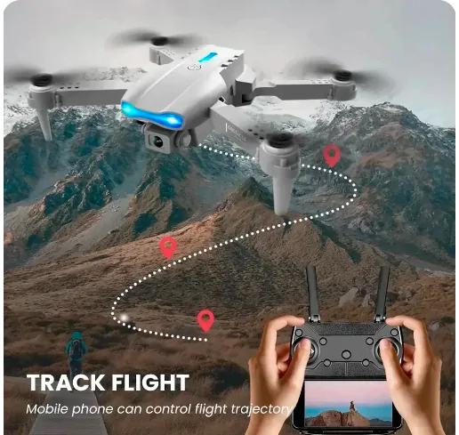 Тренувальний Дрон • Квадрокоптер E99 Pro, Дрон на радіоуправлінні для дітей або для тренування польотів