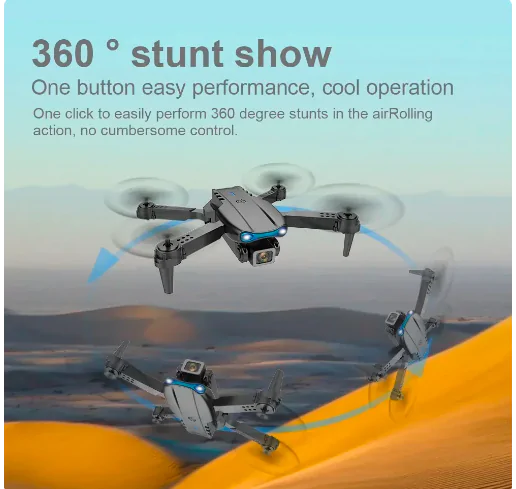 Тренувальний Дрон • Квадрокоптер E99 Pro, Дрон на радіоуправлінні для дітей або для тренування польотів