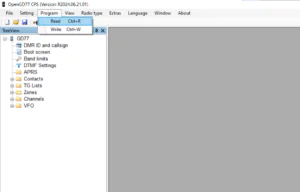 Установка OpenGD77 на Цифровую Рацию Baofeng, Инструкция по прошивке DM-1701