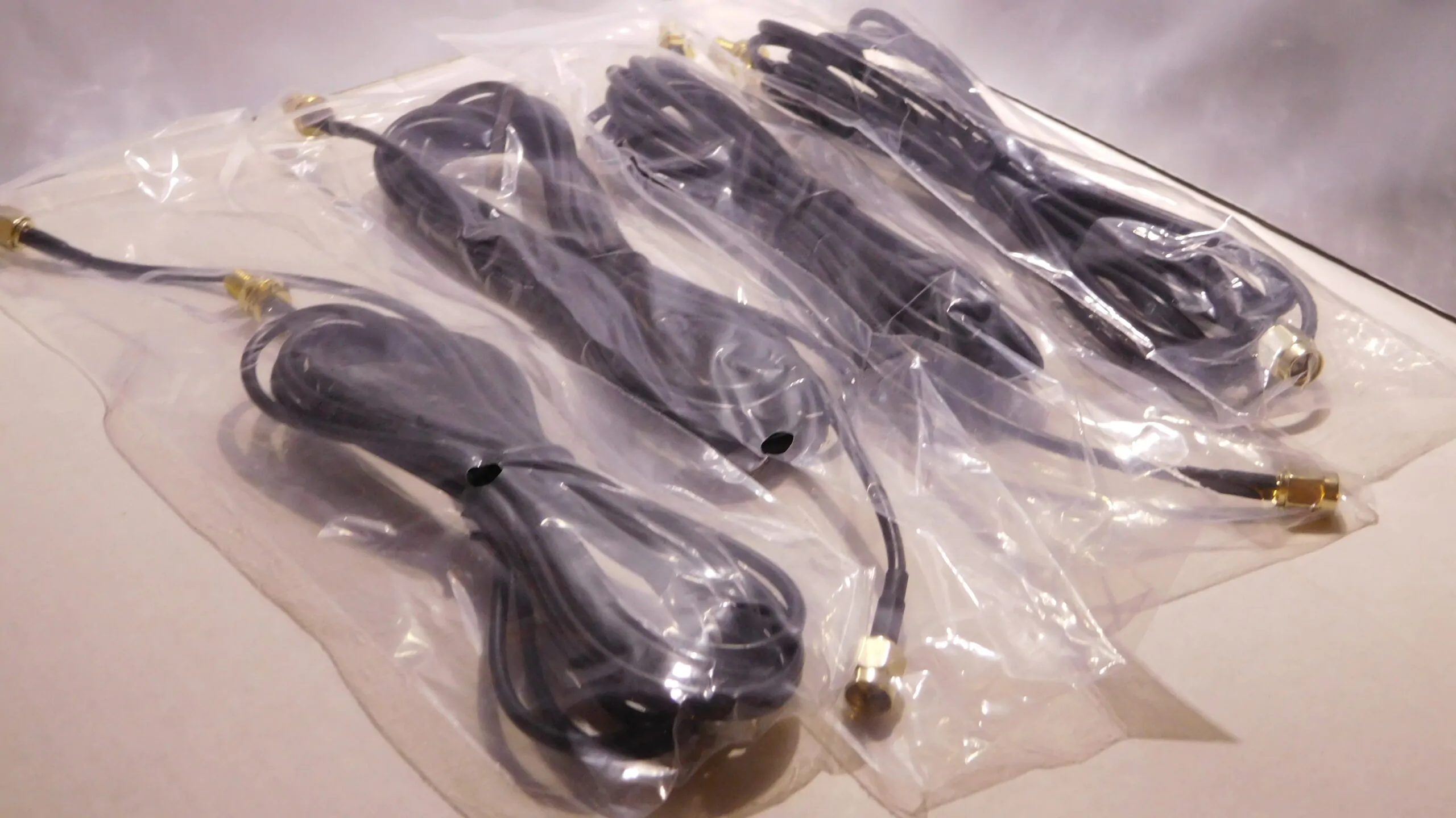 Та WiFi 50Ω %%sep%% Кабельна збірка 3 метри коаксильного ВЧ кабелю RG-174 і SMa-Male - SMa-Female конекторами, для Baofeng та WIFI