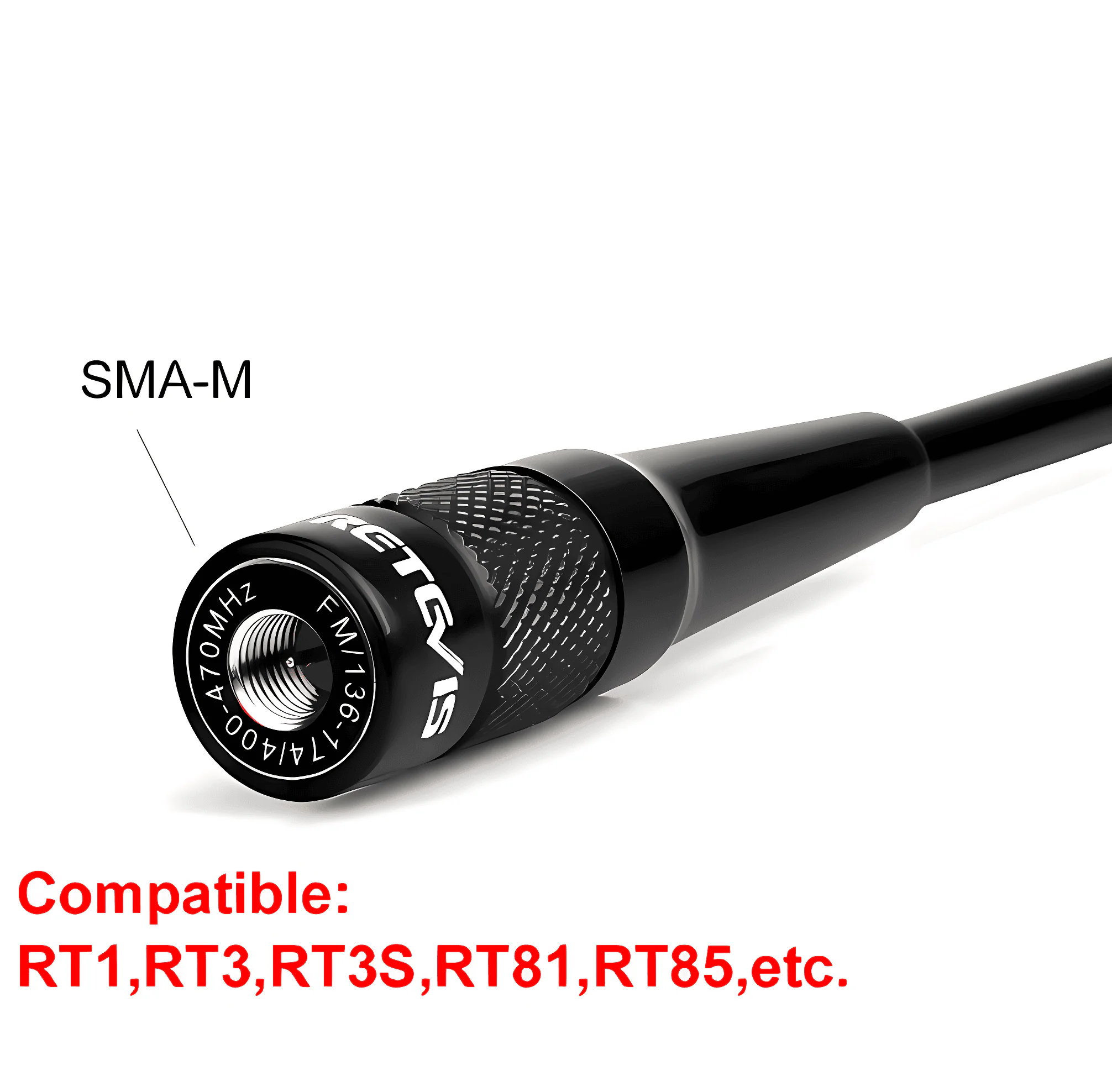 Антена До Рації Retevis SMA-Male RHD-771, SMA-M, UHF\VHF %%sep%% Двохдiапазонна радіоантена для радіостанцій Baofeng, Quansheng, Retevis, Motorola та iнших.