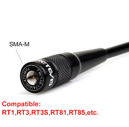 Антена До Рації Retevis SMA-Male RHD-771, SMA-M, UHF\VHF %%sep%% Двохдiапазонна радіоантена для радіостанцій Baofeng, Quansheng, Retevis, Motorola та iнших.