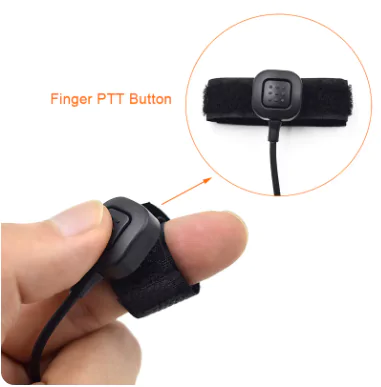 Тактичний гарнитура, нашийний мікрофон з навушником прихованого носіння і кнопкою PTT, для радіостанції