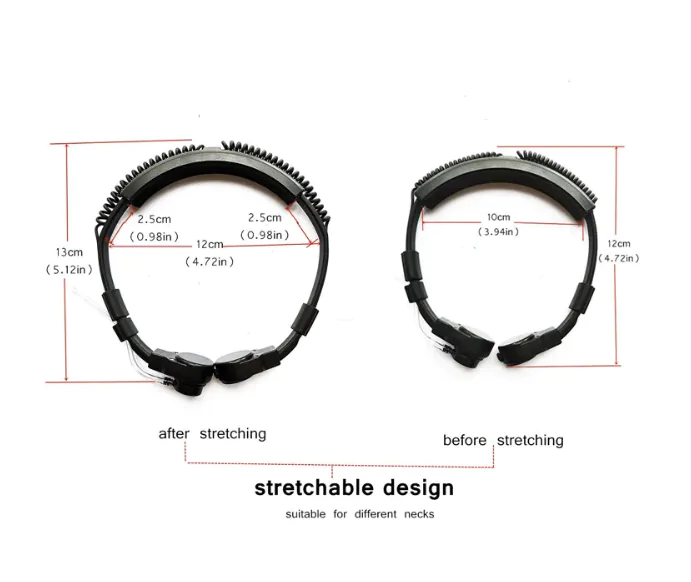 Тактичний гарнитура, нашийний мікрофон з навушником прихованого носіння і кнопкою PTT, для радіостанції