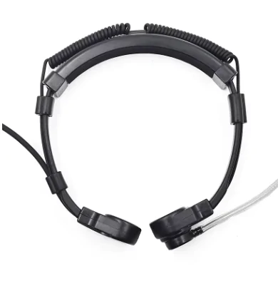 Тактичний гарнитура, нашийний мікрофон з навушником прихованого носіння і кнопкою PTT, для радіостанції