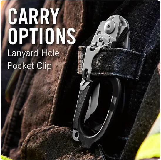 Тактичні Ножиці Мультитул Raptor По Тканині %%sep%% Атравматичні EDC ножиці рятувальника, L-Образні, із серрейтором. Ножиці Лістера, Медичні, з Клiпсою.