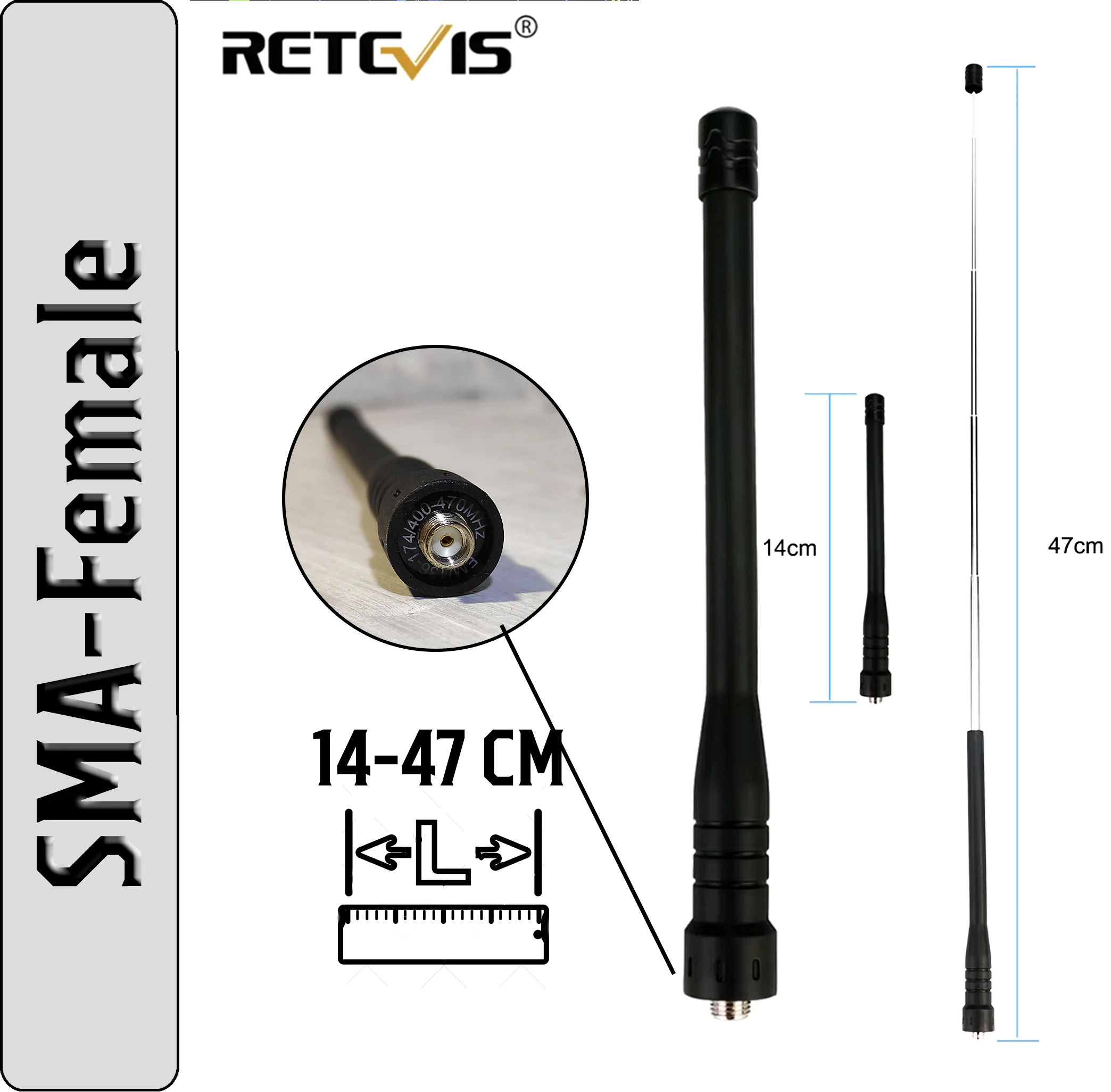 Антена Retevis HA01 Для Рації Baofeng Антенна Retevis HA01 Для Рации