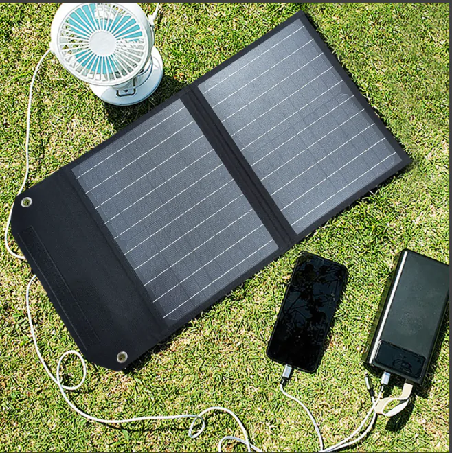 Панель Сонячна з Type-C. Складна Сонячна Панель ETFE. Монокристалічні ламіновані сонячні панелі. Фотоелектрична сонячна панель 20W. Гнучка ETFE Панель 58см