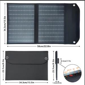 Панель Сонячна з Type-C. Складная Солнечная Панель ETFE 20w