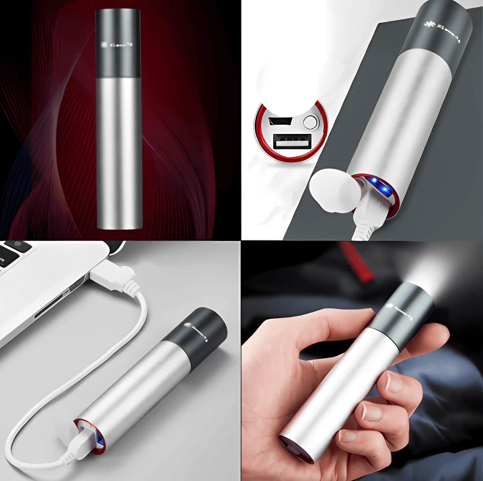 Карманный Фонарик Powerbank