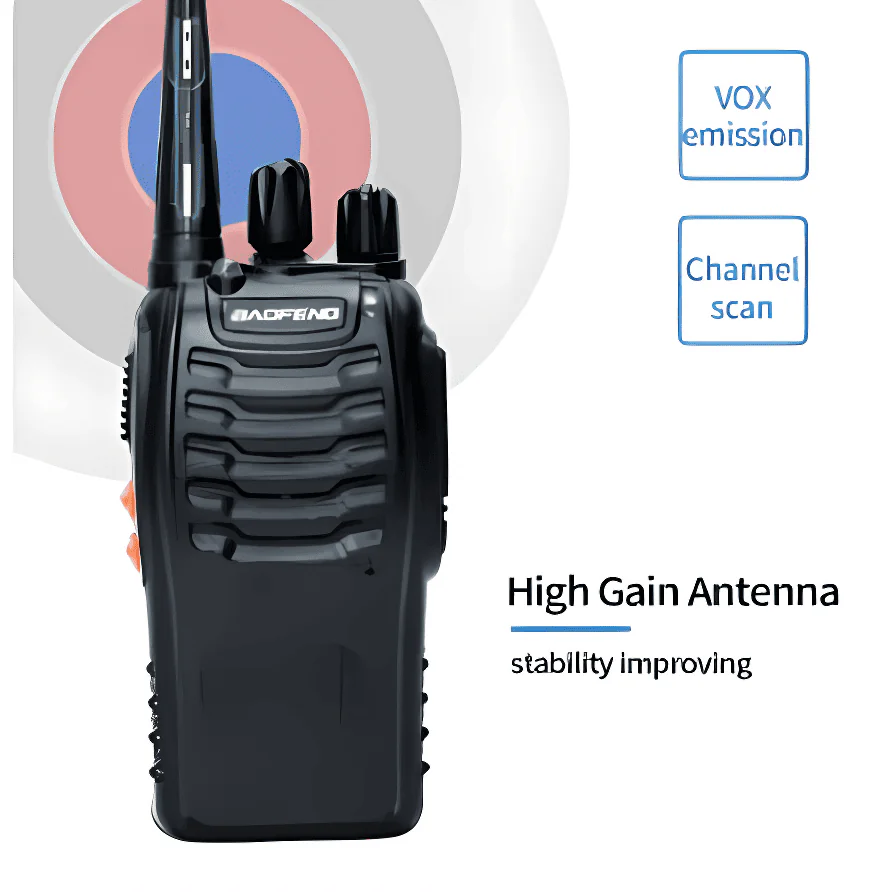 Портативна радіостанція з передачею радіохвиль