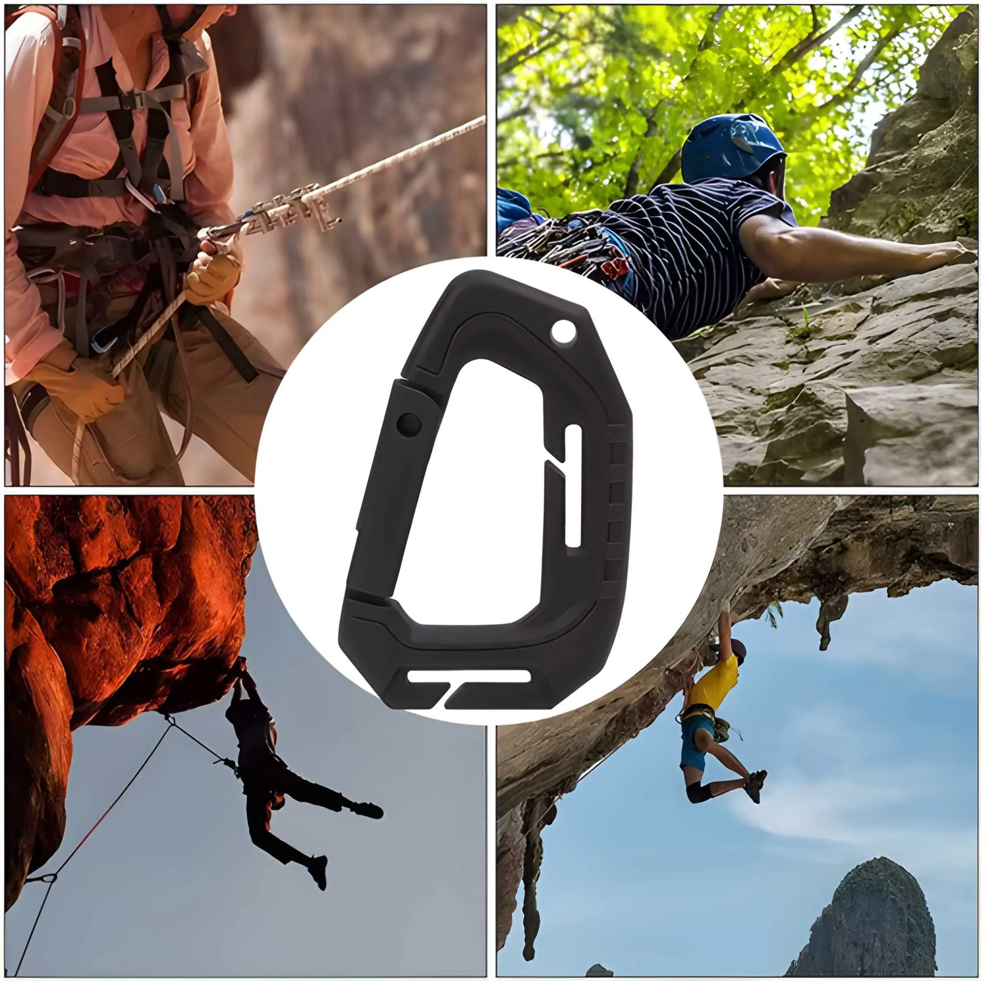 Карабін з точками фіксації для надійного кріплення