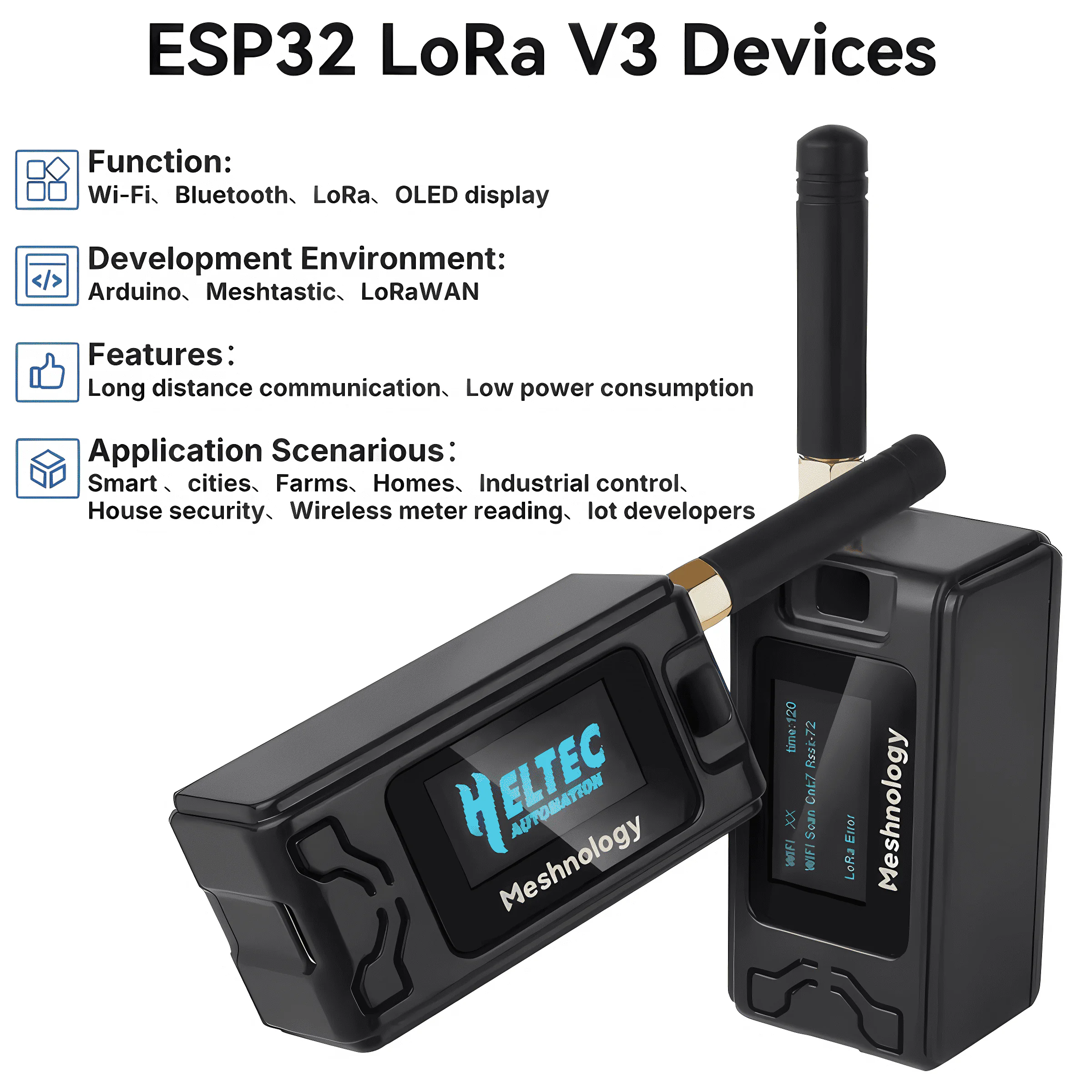 Готова нода Meshtastic для IoT мереж з LoRa та WiFi